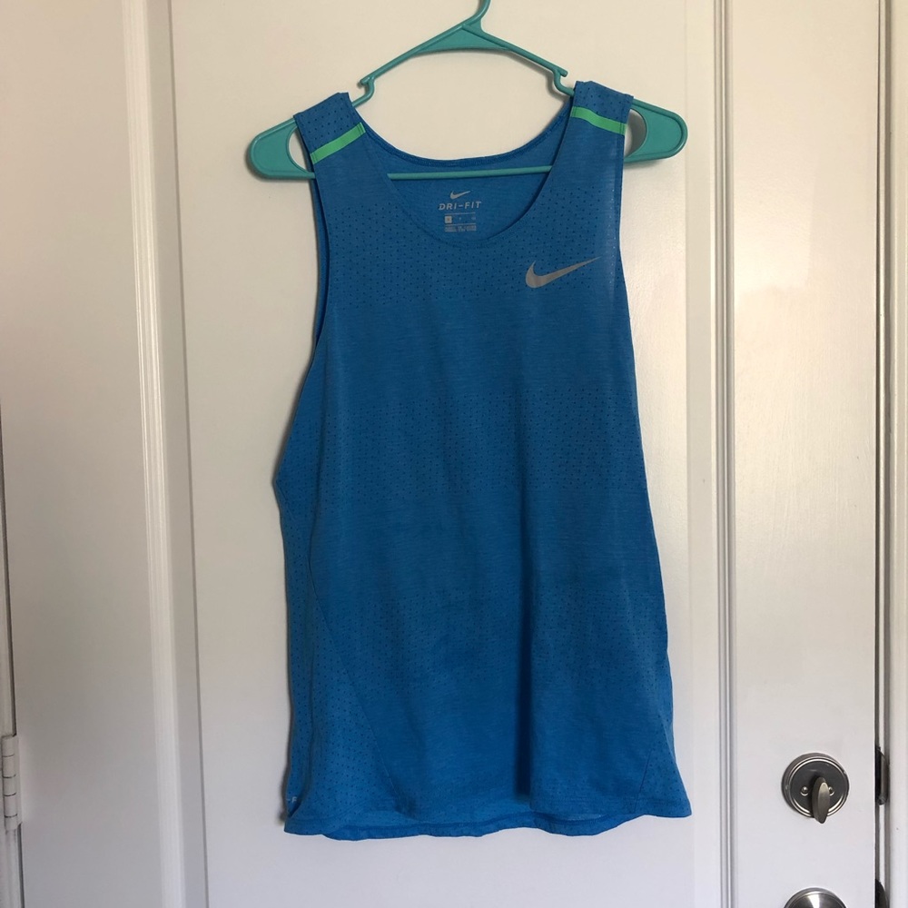 Nike blue dry fit athletic tank